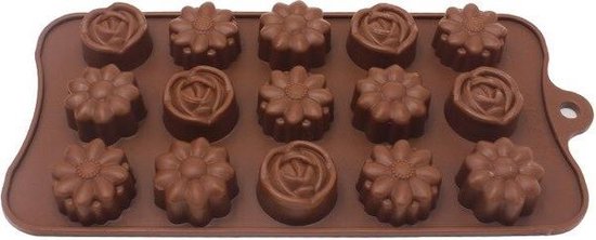 Bloemen - Siliconen mal voor o.a. chocolade