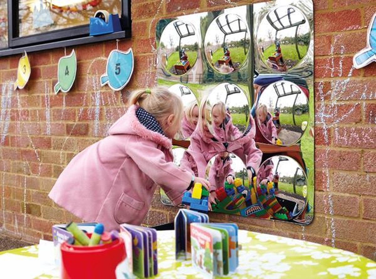 Eduplay spiegel convex groot - educatief speelgoed voor kinderen.