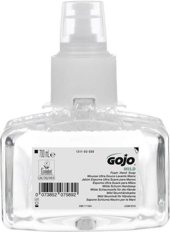 Gojo P131103 LTX7 mild foam handzeep 3 x 700 ml bol
