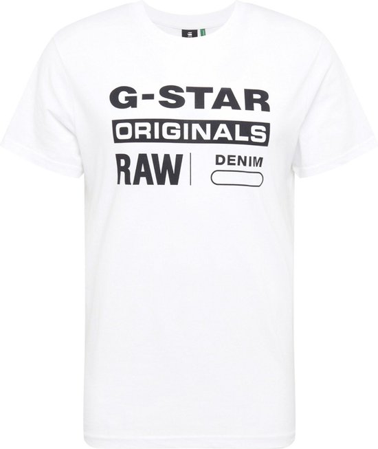 haalbaar Nuttig Onschuldig G-star T-Shirt Wit Met Zwarte Opdruk (D14143 - 336 - 110) | bol.com