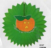 Decoratie waaier - Halloween - Pompoen - 50 cm