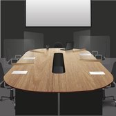 Table de conférence écran corona en plexiglas 80x80 cm - Paravent de prévention - Poutre en bois avec pinces