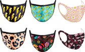 Design mondkapjes mondmasker voor volwassenen - 2 stuks - Voordeel - Wasbaar