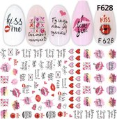 Nagel LOVE Stickers Nail Art 3D - Nagelversiering - Decoratie Stickers - Nagelfolie - 60 stickers