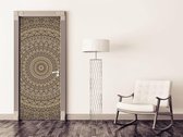 Sticky Decoration - Luxe Deursticker Mandala bruintinten - op maat voor jouw deur