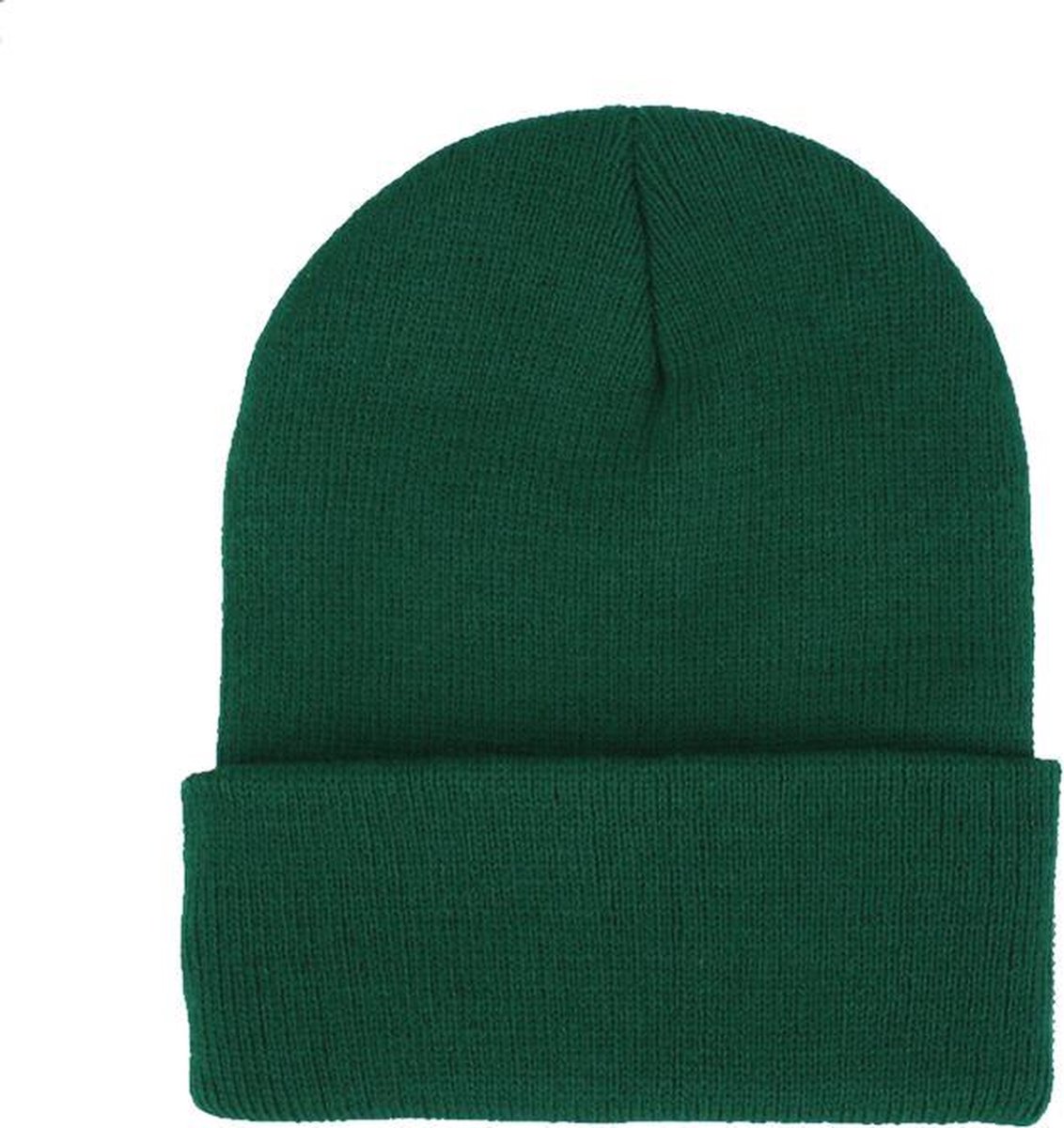 Beanie Muts Uni Donkergroen | Polyacryl | One Size | Fashion Favorite