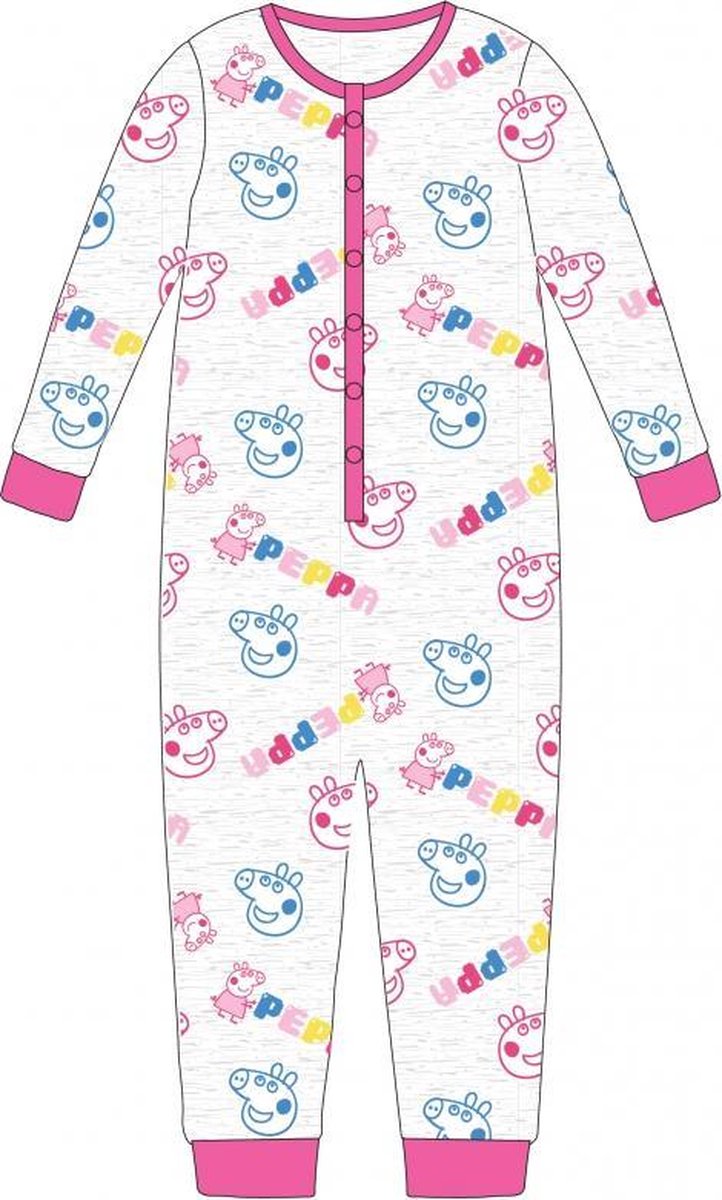 Peppa Pig onesie - pyjama - KATOEN - Maat 122 / 128 - Peppa Pig