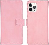 iPhone 12 Pro Max Hoesje met Pasjeshouder - iMoshion Luxe Booktype - Roze