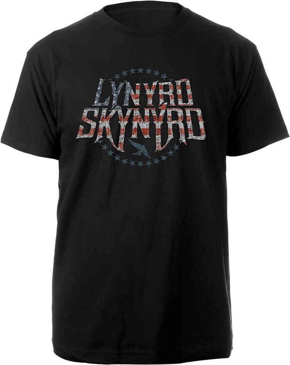 Lynyrd Skynyrd - Stars & Stripes Heren T-shirt - 2XL - Zwart