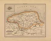 Historische kaart, plattegrond van gemeente Appingedam arrondissement in Groningen uit 1867 door Kuyper van Kaartcadeau.com
