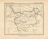 Historische kaart, plattegrond van gemeente Oldehove in Groningen uit 1867 door Kuyper van Kaartcadeau.com