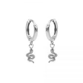 Karma hinged hoops symbool snake zilver M1988HIN