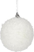 Dickensville Kerstbal Sneeuwbal 10 Cm Wit