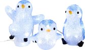 Peha Lampjes Pinguïns 30 Led 22 X 20 Cm Wit/blauw 3 Stuks
