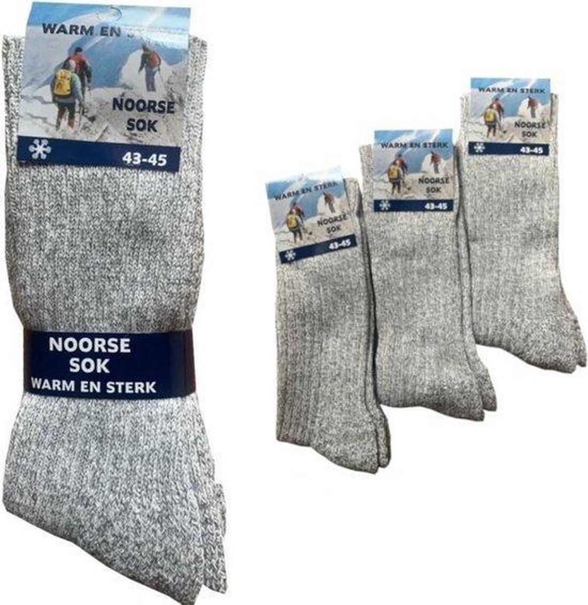 Socke ©/Norweger Geitenwollen Sokken/Maat 43/45/Noorse Sokken/1  Paar/(1-Pack)/Warm & Sterk | bol.com