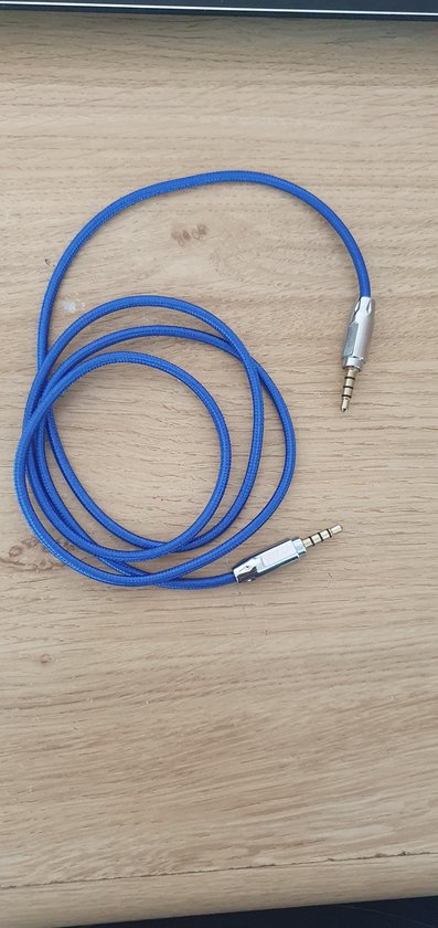 AUX Kabel auto - AUX kabel blauw - AUX verbinding- AUX kabel 1 meter |  bol.com