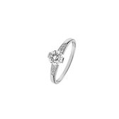 Favs. Dames Dames ringen 9 karaat wit goud zirconia 7 52 Wit Goud 32003937