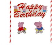 Peppa Pig Small | cake flags | taart vlag | taartversiering | taart topper | taart decoratie | decoratie topper