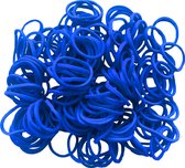 100g - Elastiek - blauw - diameter 15mm - breedte 1,5mm - in zak - ca 600 stuks