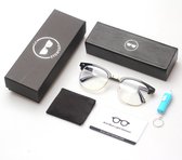LC Eyewear Computerbril - Blauw Licht Bril - Blue Light Glasses - Beeldschermbril - Unisex - Zwart - Club