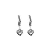 heart earrings - zilver