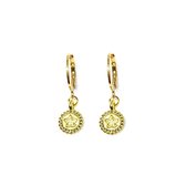 star coin earrings - goud