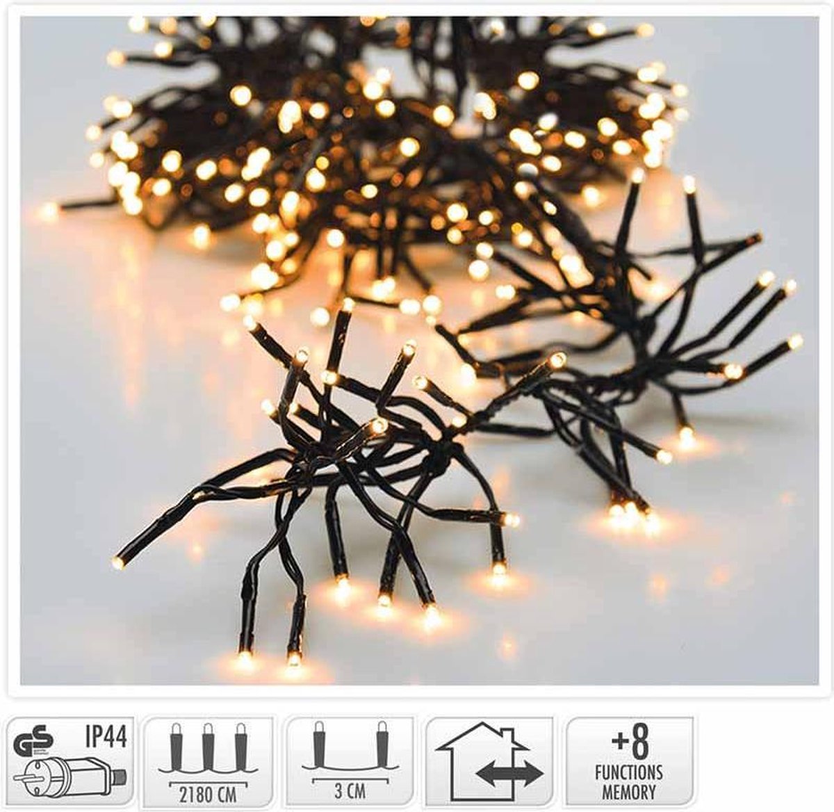SUPER Micro Cluster Kerstverlichting 3000 LED's 22m EXTRA Warm Wit - Lichtsnoer Kerst - It's All About Christmas