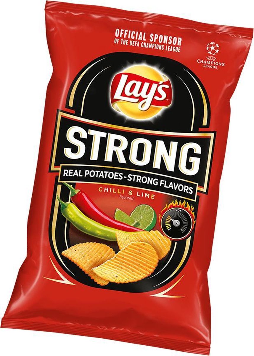 Lay's stong chilli lime lays chips Lay's chilli en limoen