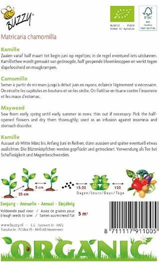 Kamille - Buzzy® Organic Seeds