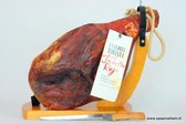 Spaanse ham, Spaanse hesp, hele Serrano Rojo Pimentado (paprika) ham + hamsnijmes