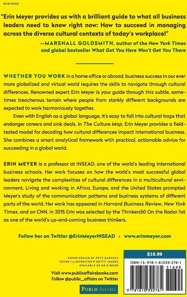 Culture Map - back cover