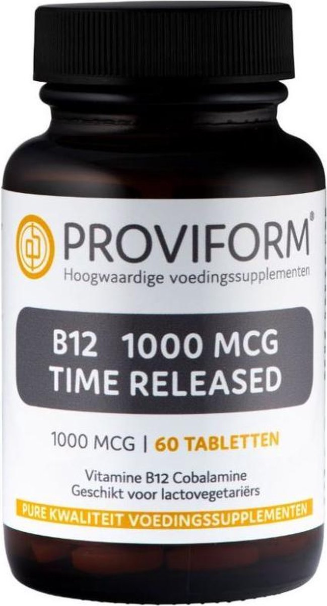 Trunk bibliotheek Begrip Gluren Proviform Vitamine B12 1000mcg - 60 Tabletten | bol.com