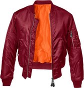 Brandit Bomber jacket -S- MA1 Bordeaux rood