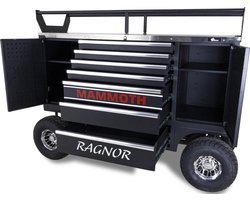 Ragnor Gereedschapswagen XL – Leeg – Professioneel & Verrijdbaar met 7 Lades en 2 Opbergkasten | Robuust Mammoth XL Werkstation