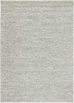 Drops Light Grey Vloerkleed - 170x240  - Rechthoek - Laagpolig,Structuur Tapijt - Landelijk - Beige, Grijs