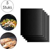 FLOKOO Grill mat BBQ - Tapis de four - Tapis de cuisson - 5 pièces