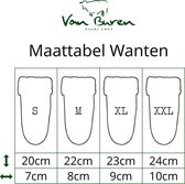 Van Buren suède/wollen wollen wanten | Grijs | 4/XXL | Lamsvacht wanten