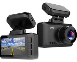 DrPhone Dashcam D07-B - 4K Ultra HD Dashcam – Parkeermonitor – Lens: SONY IMX 307 - G-Sensor Kijkhoek van 170 ° - Dashboard Camera met Nachtzicht – Wifi + Applicatie + 64 Micro SD