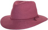 Chapeau de voyage résistant aux plis ajustable - Protection UV UPF50 + - Gilly Fedora - Taille: 58cm - Couleur: Rosewood