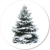 Muurcirkel Wandcirkel Kerstboom|⌀50cm|Forex|(binnen)