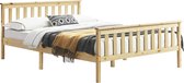 Houten bed Breda met bedbodem 140x200 cm houtkleurig