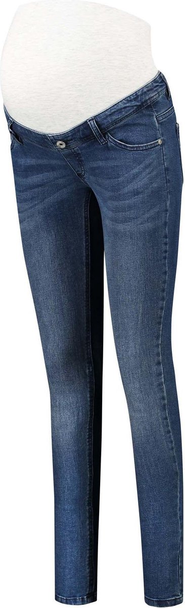 Pantalon de grossesse prénatale - Coupe skinny - Denim Blauw - L32 x L32