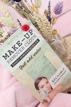 3x Make-up remover doek- Herbruikbaar- Gezicht en oog make-up- groen