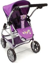 Bayer Chic 2000 - All in 1 combi poppenwagen Emotion - Purple Checkered