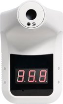 Bol.com Muur infrarood thermometer voorhoofd - contactloze voorhoofdstermometer met muurbevesting / wandmontage - met automatisc... aanbieding