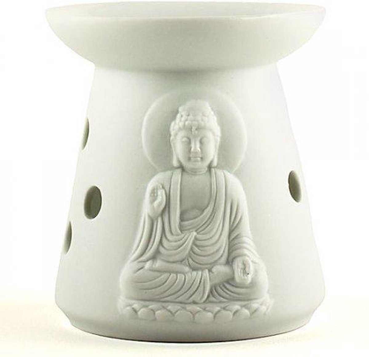 Goedkoopste Boeddha Oliebrander - Wit Meditatie