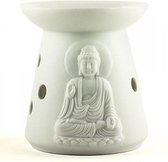 Oliebrander - Wit Meditatie Boeddha