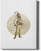 Walljar  - Arabian Soldier - Muurdecoratie - Canvas schilderij