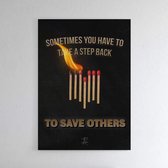 Walljar - Save Others - Muurdecoratie - Poster