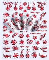 Nagelstickers - Nailart - 3D Stickers - Kerst Stickers - Kerstmis - Nageldecoratie - Nagelversiering (6)